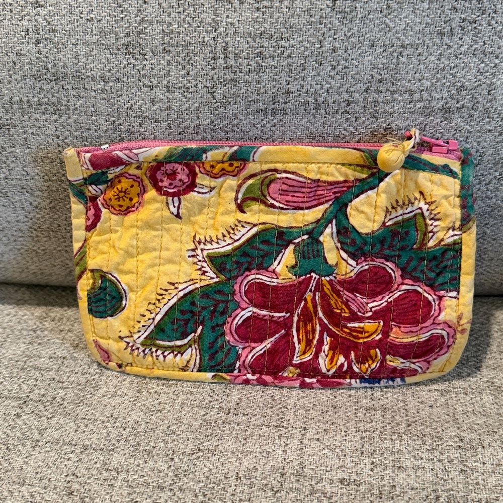 Simrane small Zip Pouch Yellow/Pink Used - Picture 2 of 4